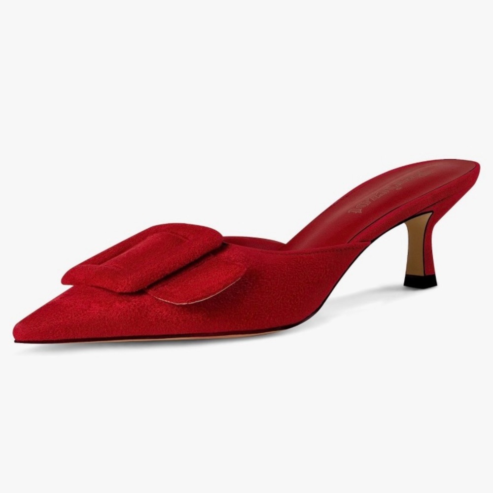 Elegant Red Women's Heels